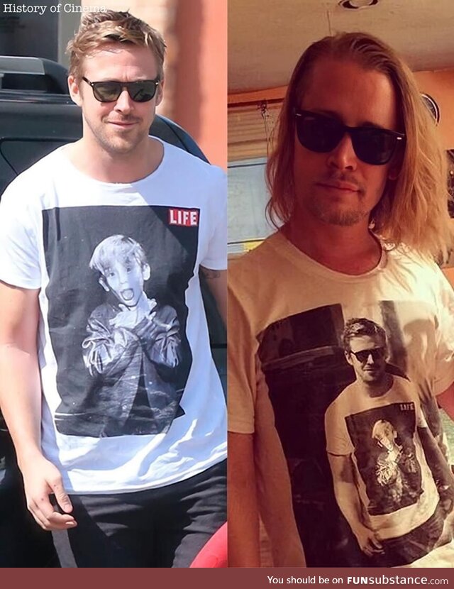 Ryan Gosling and Macaulay Culkin T-Shirt Inception