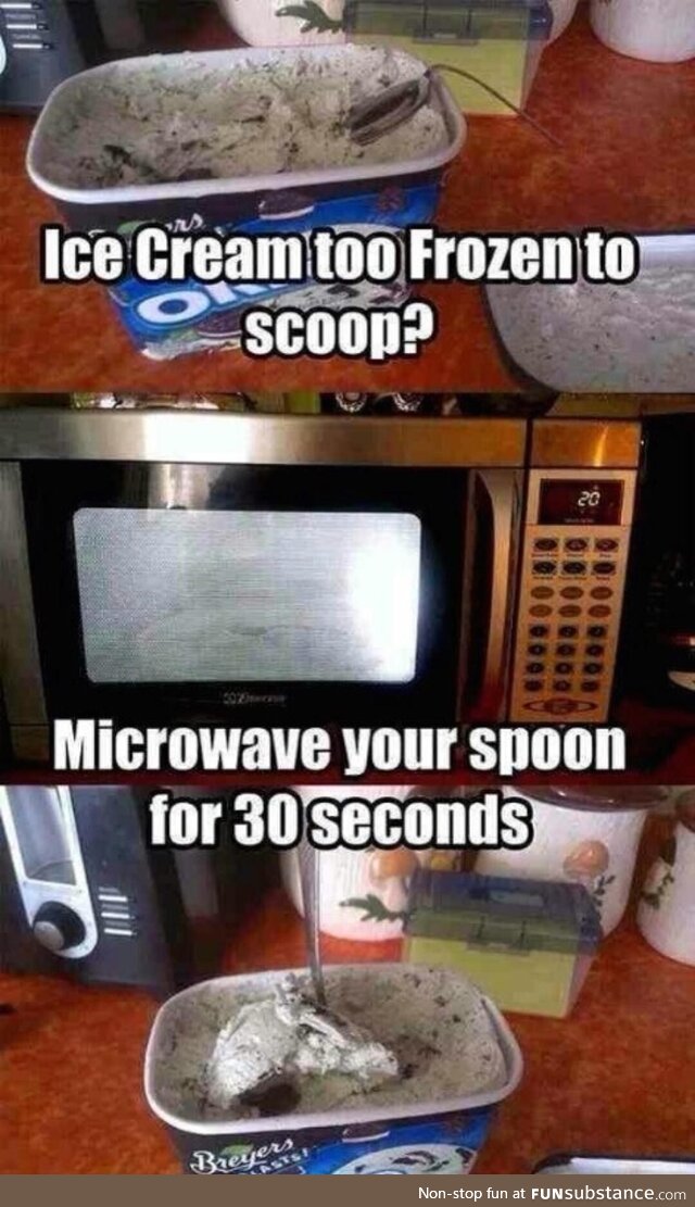 Tried it, works pretty well, just wrap the spoon in aluminum foil to make sure it heats