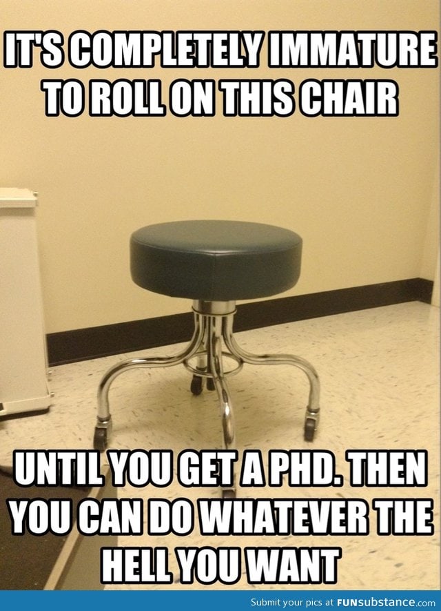 The law of rolly chairs