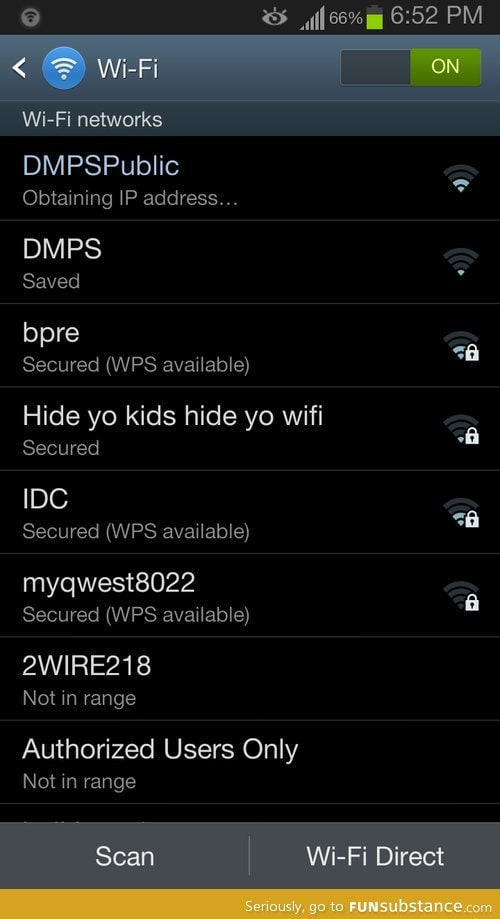 Hide yo wifi