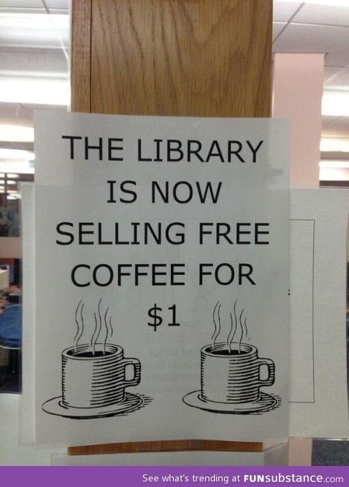 Free coffee for $1