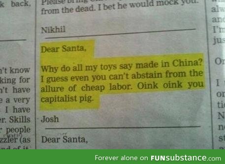 Capitalist Santa