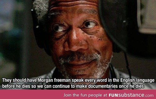 Morgan Freeman's voice