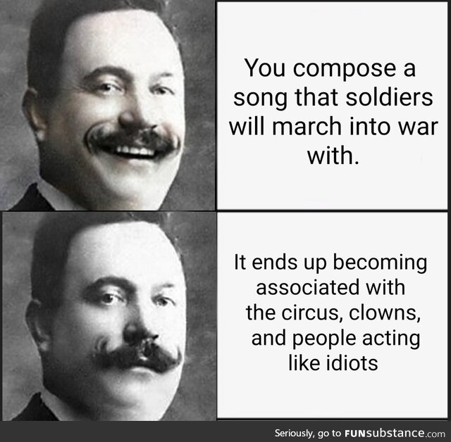 It sounds to cheery to be a battle anthem TBF