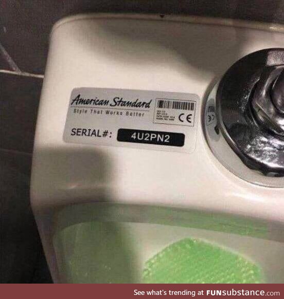 Best serial number for a urinal