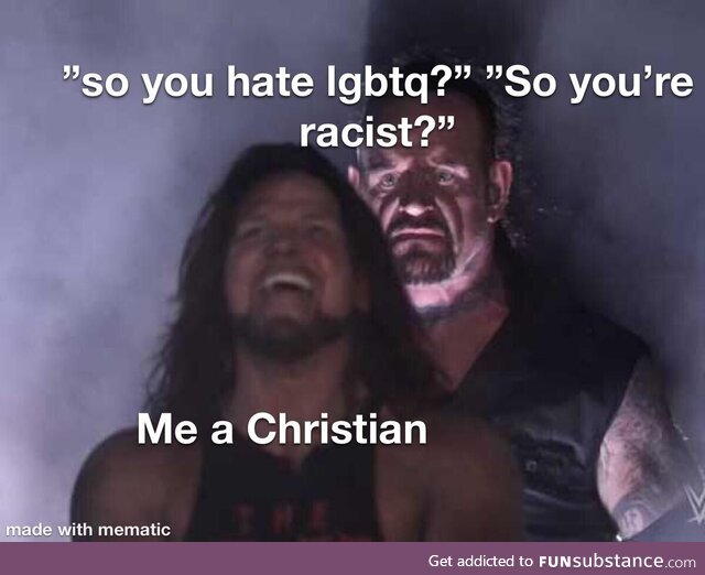 This needs to be clarified that not all Christians are d*cks