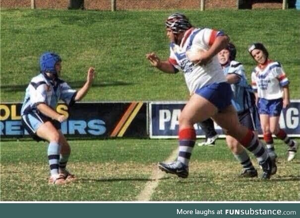 9 years olds playing rugby in New Zealand, when one of them happens to be Samoan