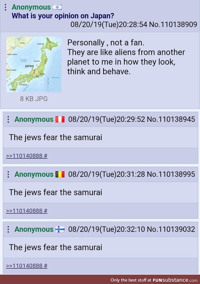 ((They)) fear the samurai