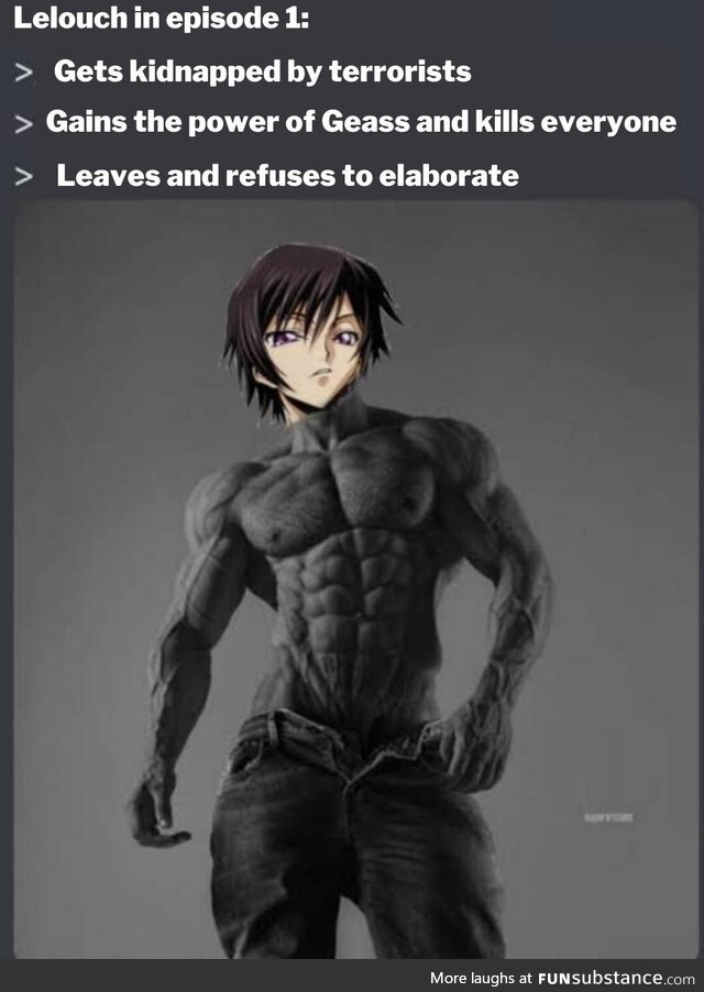 Lelouch the OG anime chad