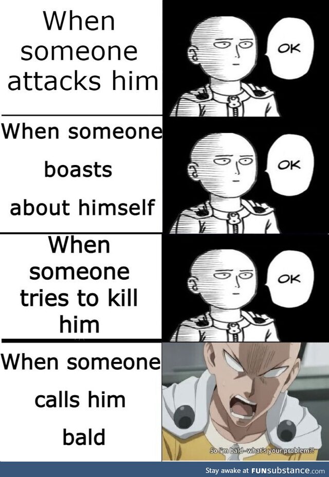 Saitama's Reaction