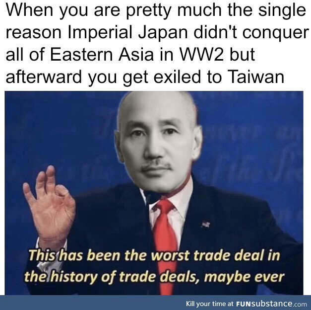 Chiang Kai Shek and the KMT did their best during the war