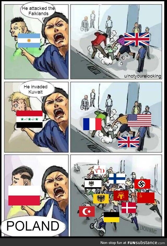 Poor Poland, never gets a rest from invaders