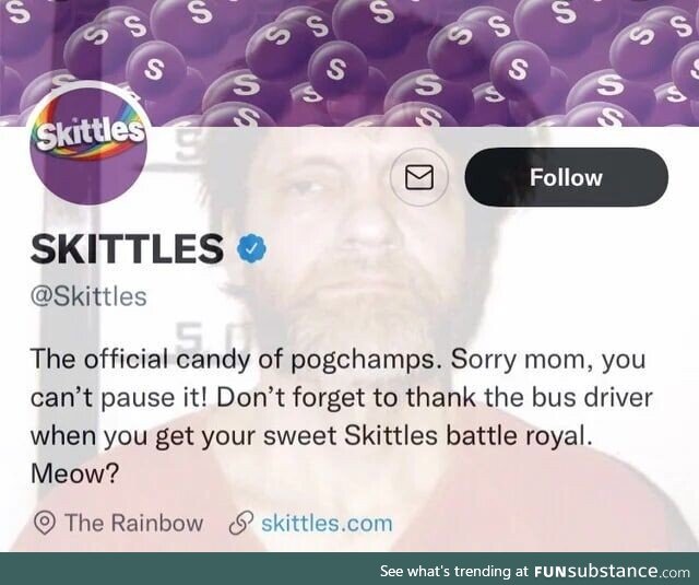 Brb sendimg letter to skittles