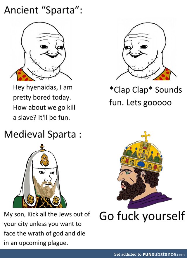 Byzantine Sparta is the only true and civilized Sparta