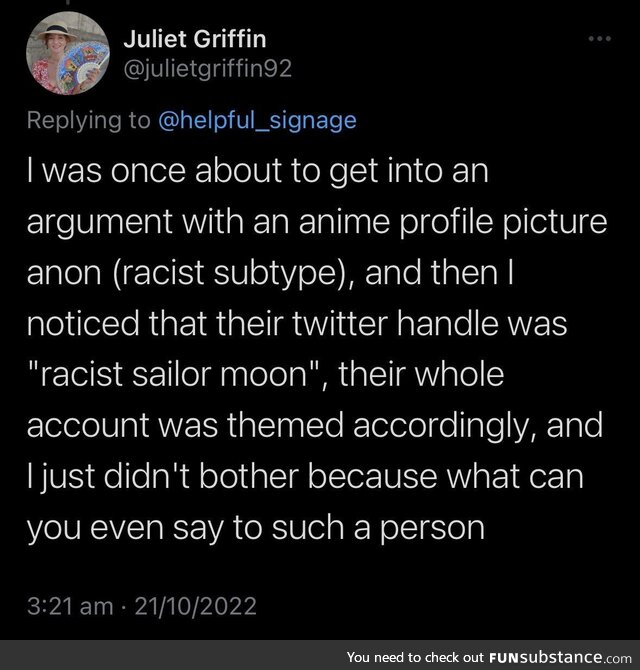 Racist weeb keep the normie away