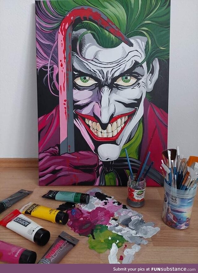 My wife painted the Joker!