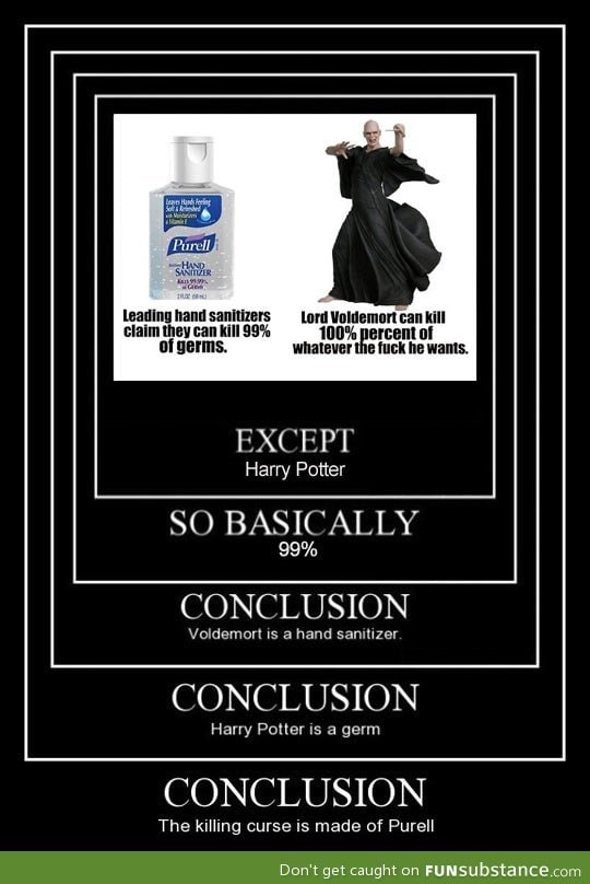 Voldemort vs. Hand sanitisers