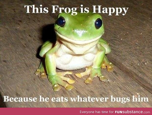 Happy frog