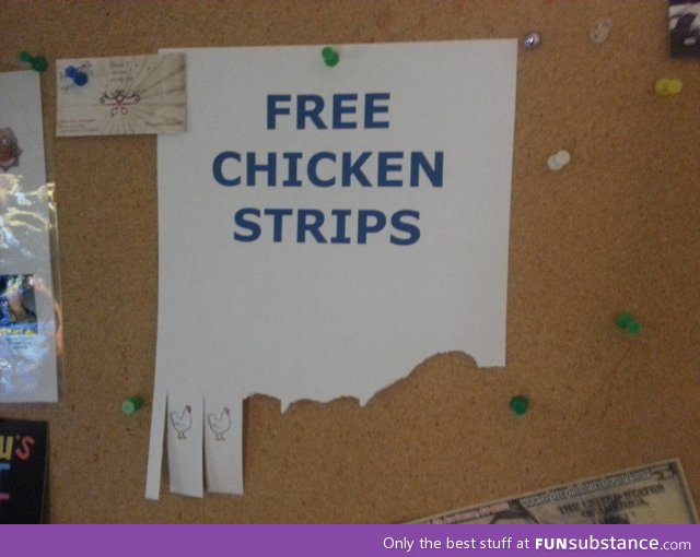 Free chicken strips