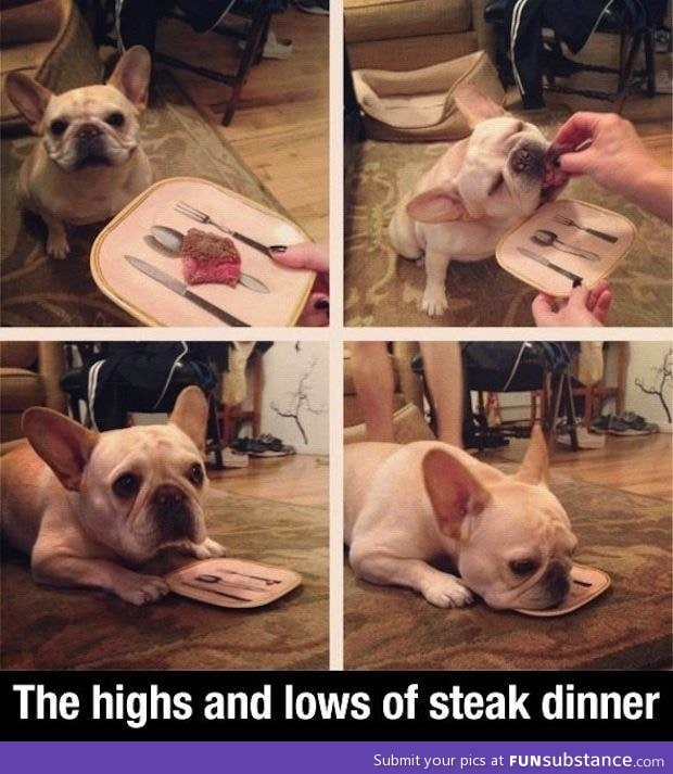 The highs and lows of steak dinner