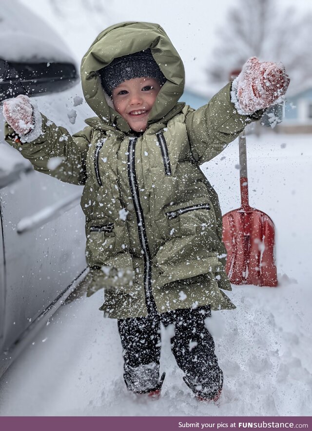 My son kept saying "it's such a nice day outside!"