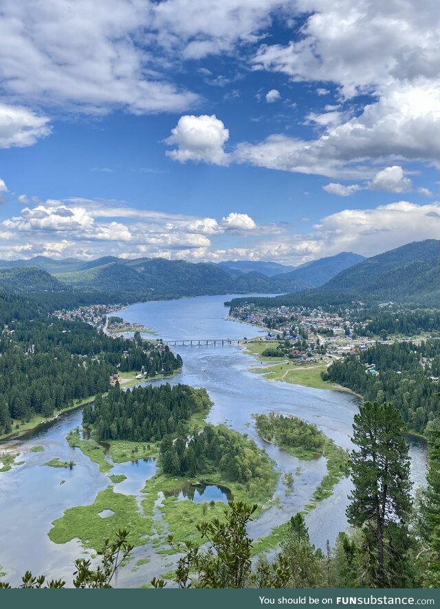 Lake teletskoye, altai republic