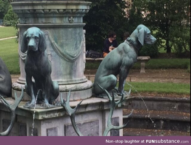 This fountain at Fontainebleau Castle (France)