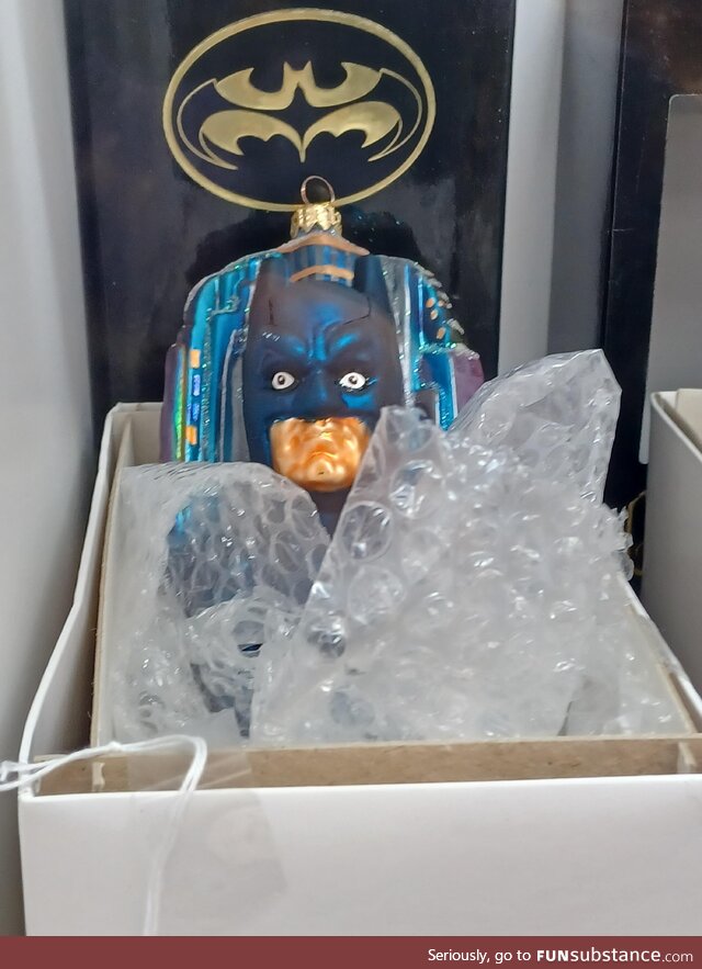 Saw the best Batman ornament today