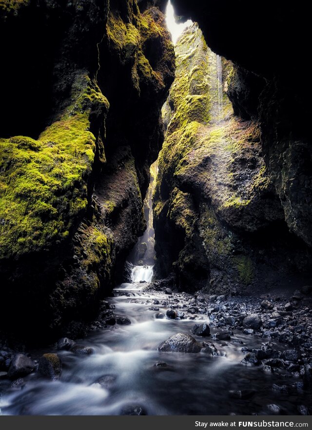 Nauthúsafoss waterfall in Iceland