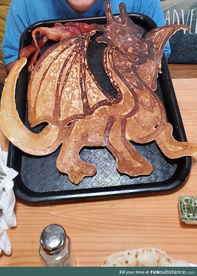 [OC] The local bistro is making some incredible pancakes to battle some incoming