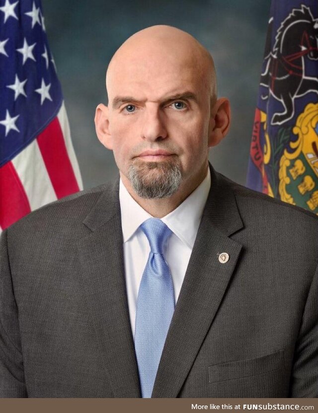 John Fetterman’s official portrait just dropped