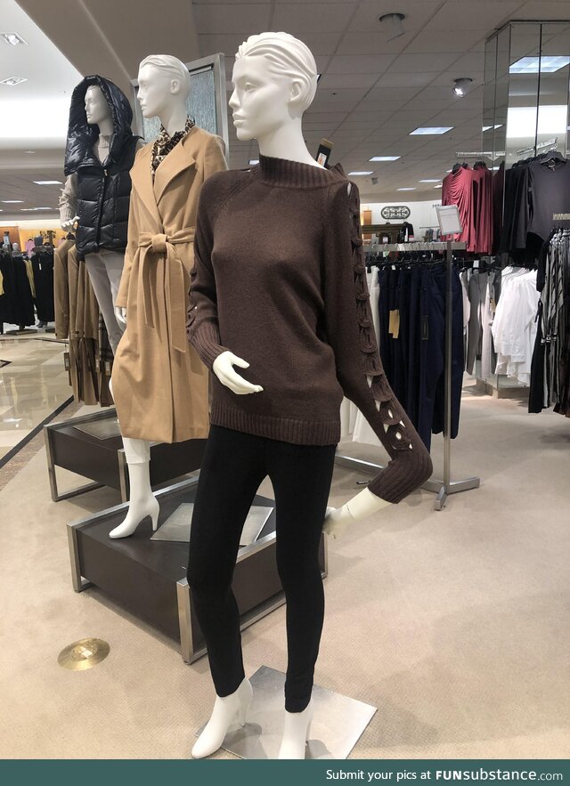 I couldn’t catch my breath after seeing this mannequin in the mall