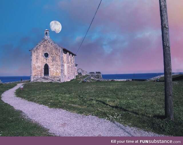 Northern Spain. Abandoned church