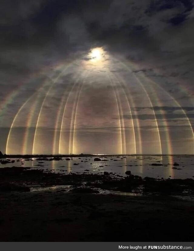 Sunlight rainbow