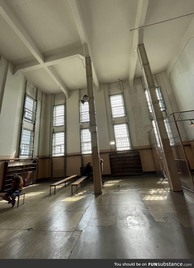 Here’s a picture of the Alcatraz library