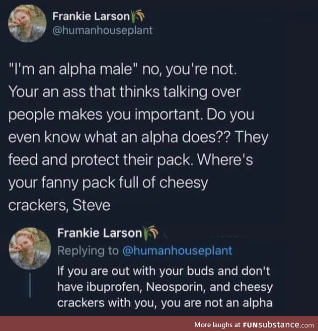 I'm alpha .. apparently