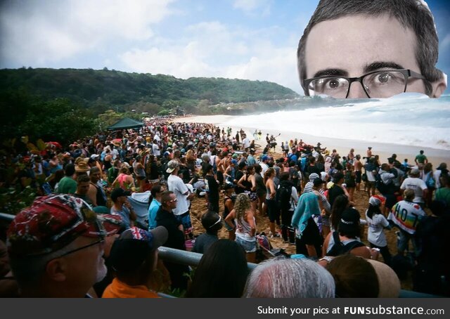 Florida residents cheer as Hurricane John Oliver comes ashore