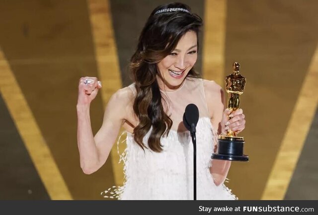 Michelle Yeoh becomes first Asian performer to win best actress, 2nd minority female to