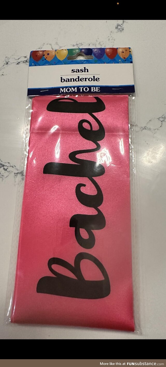 Some foreshadowing on this Bachelorette sash