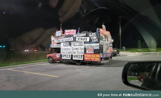 Parked at a Love's truck stop