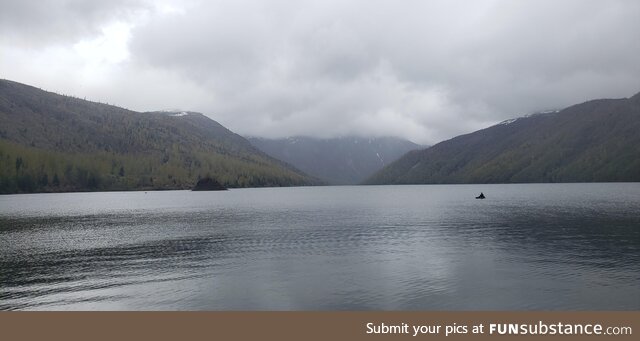 Coldwater lake one of the lakes that was created after the 1980 Mount Saint helens