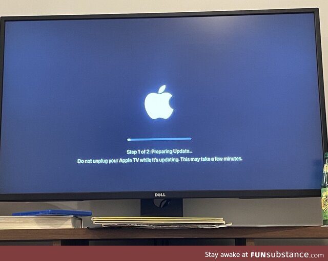AppleTV decided to run an update during the Super Bowl