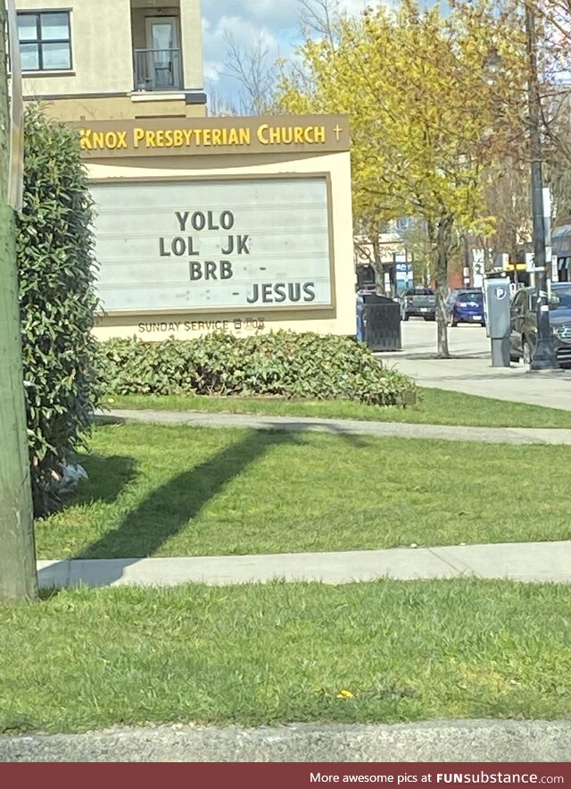 This church sign. (OC)