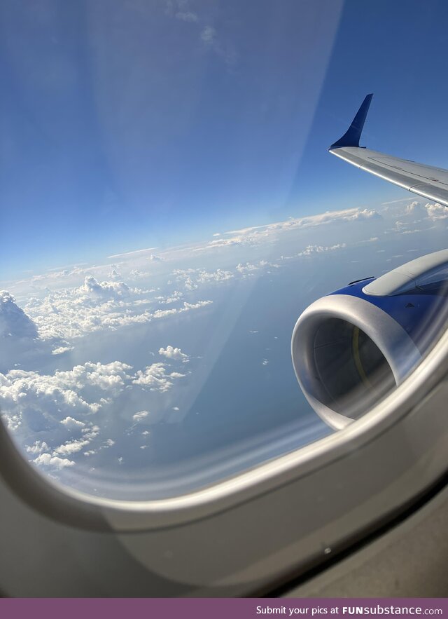 Beautiful sky over the east coast USA from yesterday