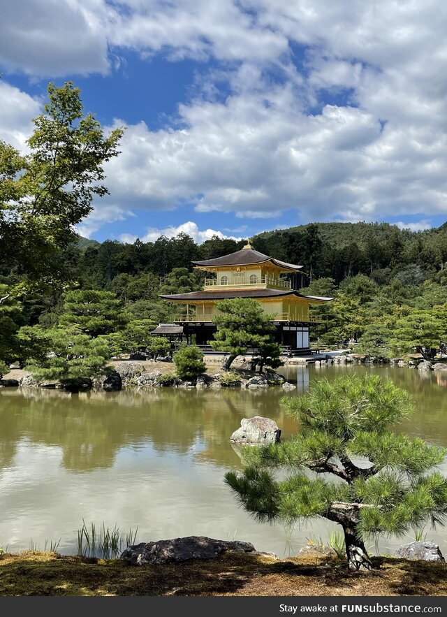 Japanese temple made of gold