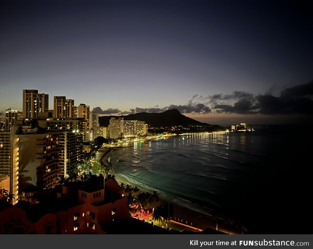 Good morning from Waikiki