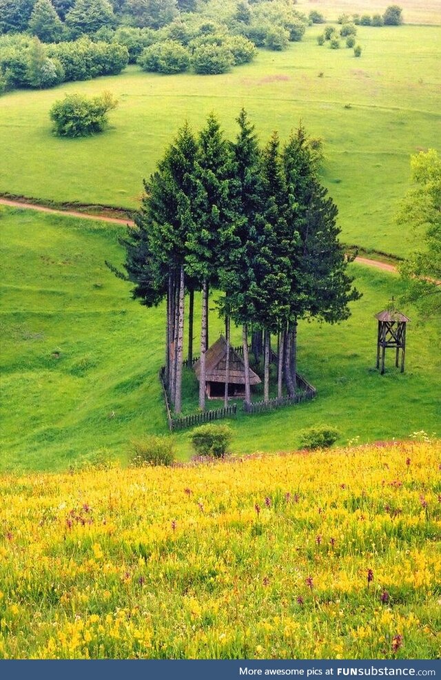 18th century wooden church, Serbia