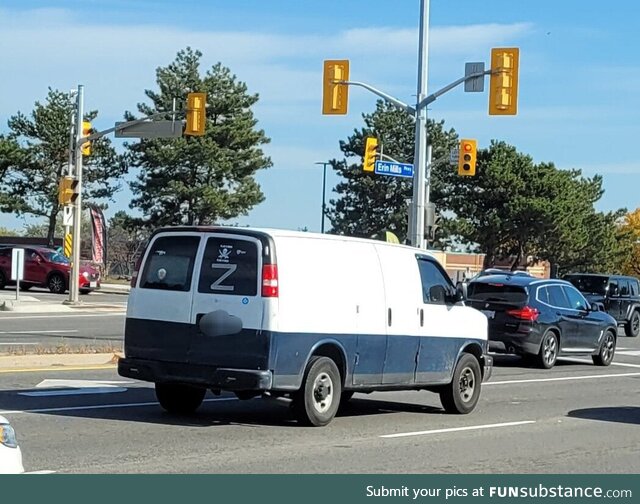 Spotted in southern Ontario today. f*ck this guy