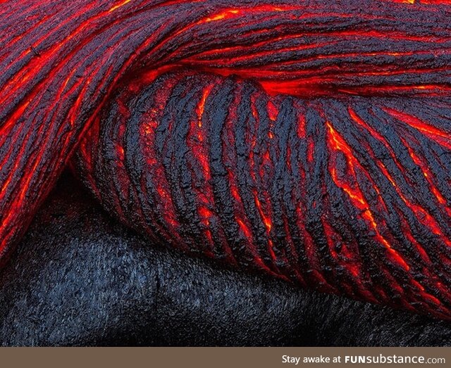 Folding lava