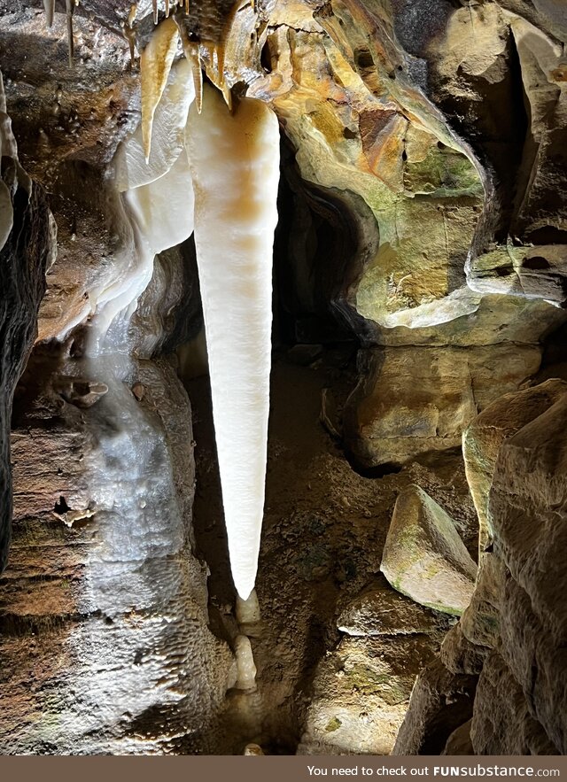 Girthy Stalactite in Ohio